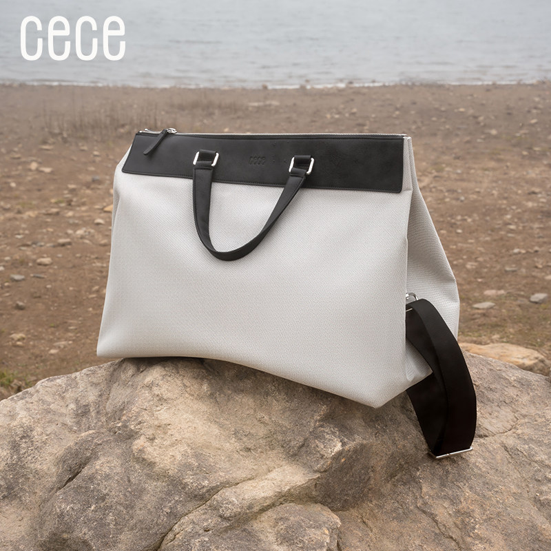 cece2025新款帆布托特包女大容量手提斜挎包百搭休闲通勤包,箱包皮具/热销女包/男包,托特包,淘宝优惠券,粉丝福利购,淘宝优惠卷