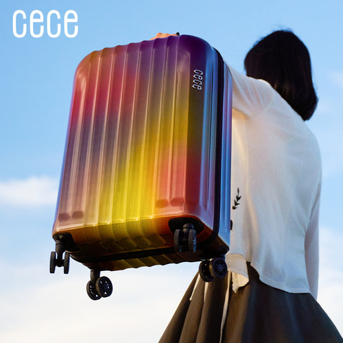 轻行cece新款登机密码拉杆箱
