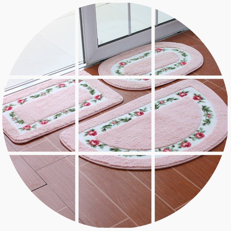 TOILET Mat toilet Entrance door Floor mats Room Semicircular blue enlarge Mats Outside carpetin the Home Fabric , Mat  category - from Buy2taobao.com to provide professional Taobao agent buy service