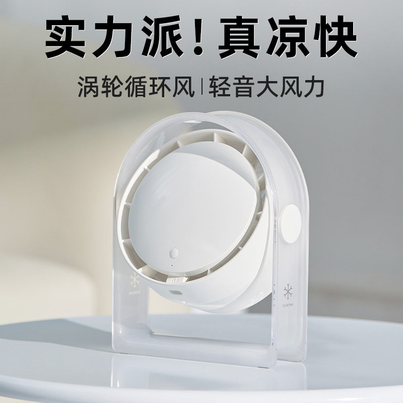 AWKICI晶透小风扇高颜值循环扇
