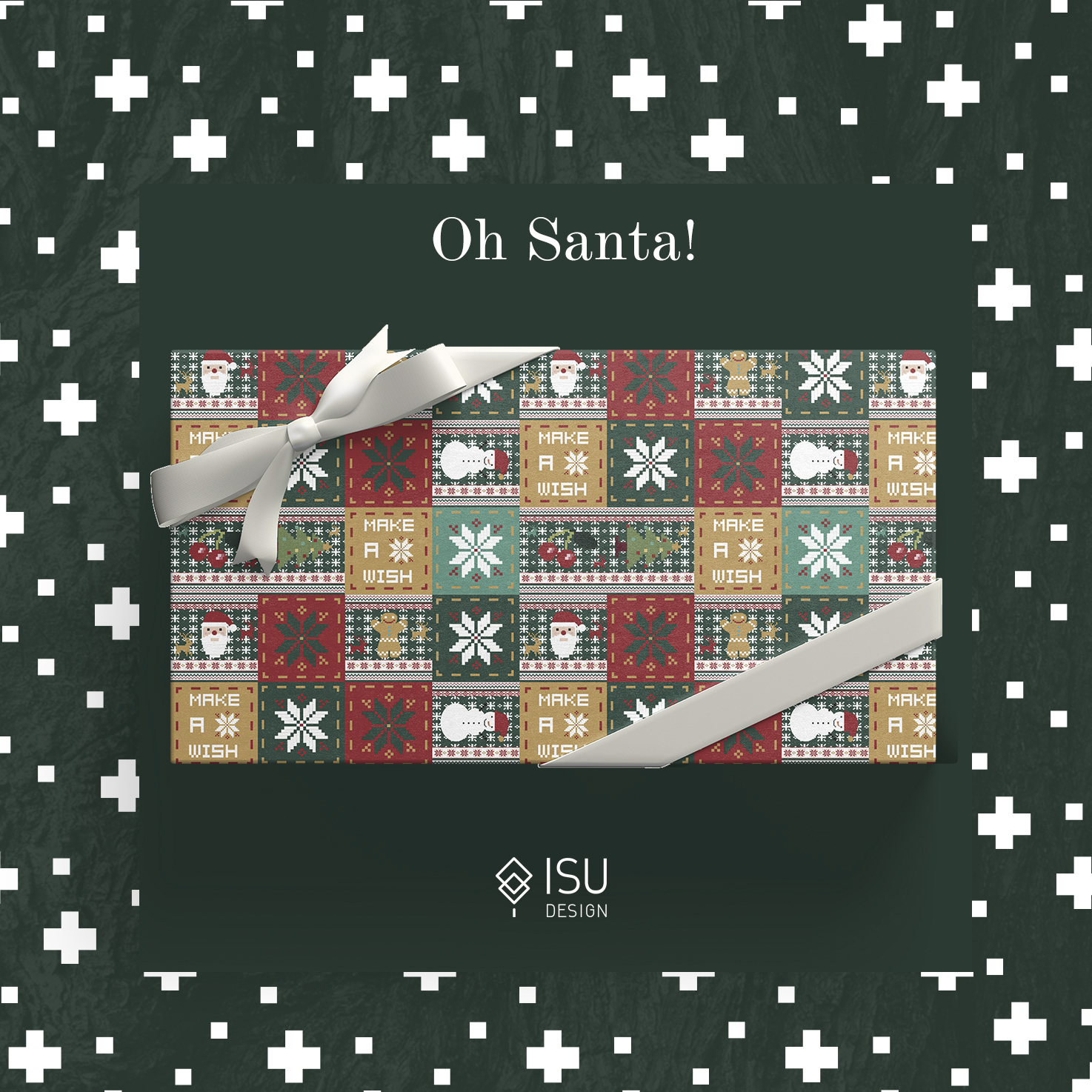 ISUKA一树家|圣诞颂歌礼物包装纸大尺寸平安夜圣诞节新年生日伴手礼品盒手提袋贺卡高级感花束打包diy彩纸