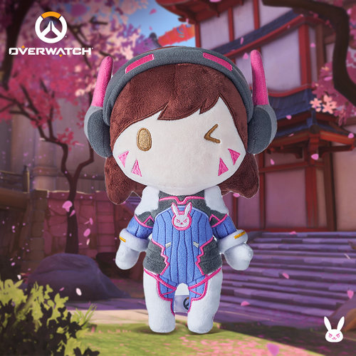 暴雪守望先锋D.Va毛绒公仔