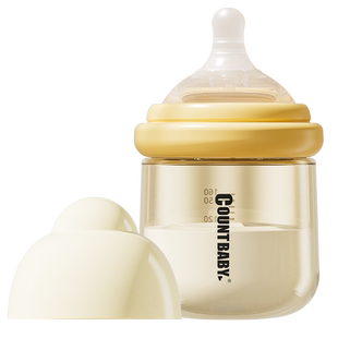 康特宽口径玻璃奶瓶新生儿奶嘴仿母乳缓解胀气PPSU奶瓶防呛0-36月