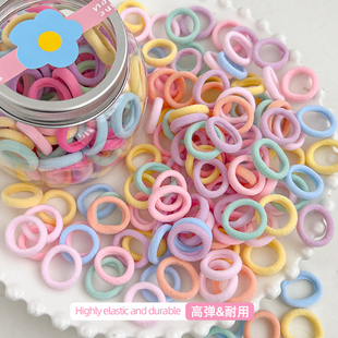儿童皮筋女童头绳发圈小女孩糖果色扎发橡皮筋高弹力毛巾圈不伤发
