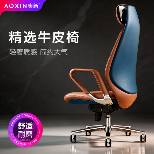 奥新轻奢高端进口皮椅意大利进口