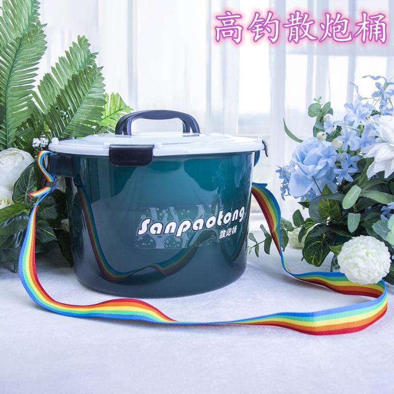 新款直销高钓桶多功能饵料盆五件套黑坑大号散炮桶带盖拌饵盆活鱼
