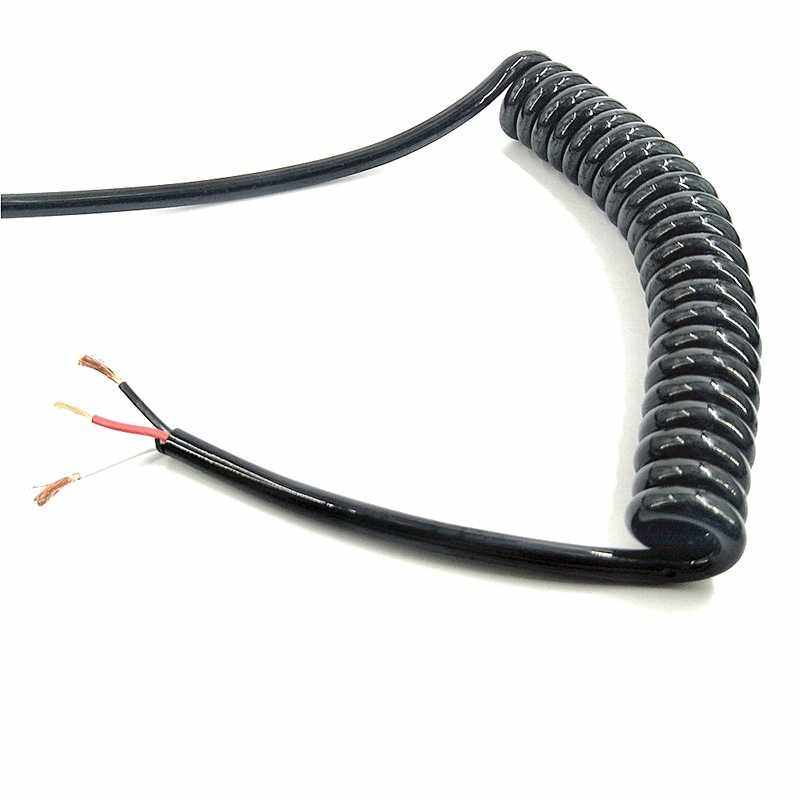 新款直销PU弹簧线弹力线 2芯螺旋卷线 23456789芯TPE伸缩DCAC电源,电子/电工,电缆线,淘宝优惠券,粉丝福利购,淘宝优惠卷