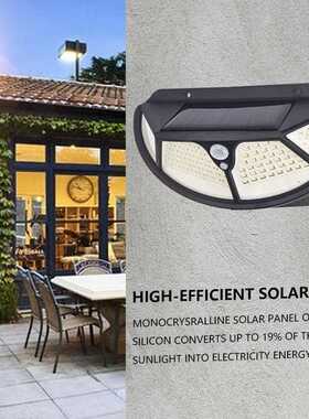 新款直销怀尔德新款壁灯102LED四面发光人体感应灯壁灯防水庭院灯