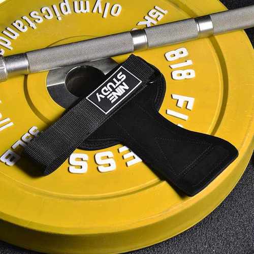 新款直销跨境健身护掌护腕手套助力带握力带男女护具手掌硬拉械防