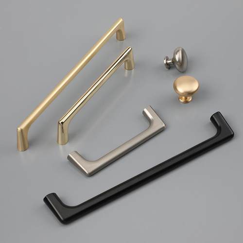 新款直销珍珠金珍珠灰抽屉拉手现代简约柜门拉手锌合金衣柜橱柜门