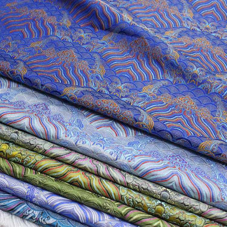 新款直销旗袍唐装娃衣童装丝绸面料装饰坐垫抱枕提花织锦缎布料仿,纺织面料/辅料/配套,丝绸布料,淘宝优惠券,粉丝福利购,淘宝优惠卷