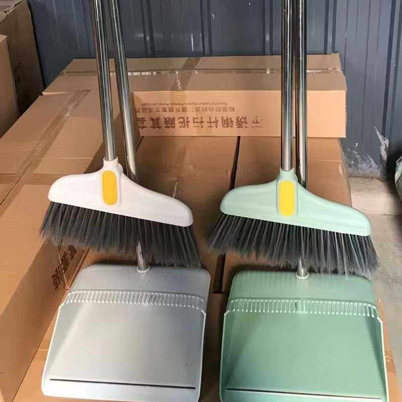 新款直销新款 塑料扫把簸箕套装组合软毛地板笤帚不锈钢杆扫把套,家庭/个人清洁工具,扫把,淘宝优惠券,粉丝福利购,淘宝优惠卷