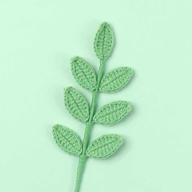 新款直销成品手工钩织花束配饰毛线编织7叶四季叶子圣诞春节仿真,服饰配件/皮带/帽子/围巾,DIY编织材料包,淘宝优惠券,粉丝福利购,淘宝优惠卷