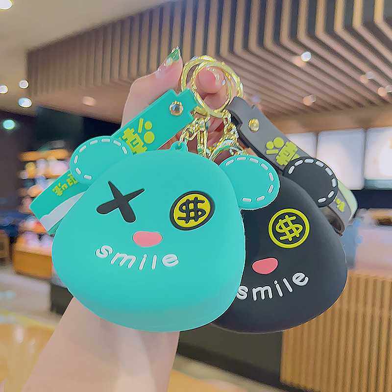 新款直销暴力熊零钱包卡通迷你卡包儿童硅胶钱包挂饰钥匙扣挂件钥,节庆用品/礼品,创意零钱包,淘宝优惠券,粉丝福利购,淘宝优惠卷