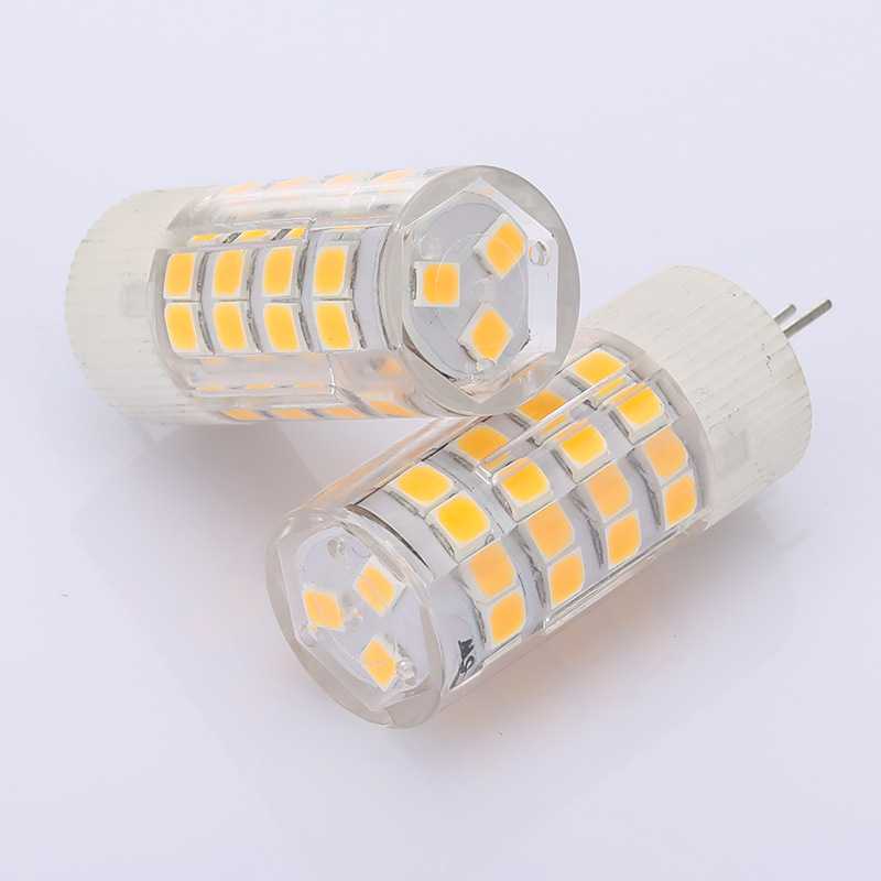 新款直销g4led陶瓷2835灯珠AC12V5w家用无频闪节能玉米灯泡代替卤