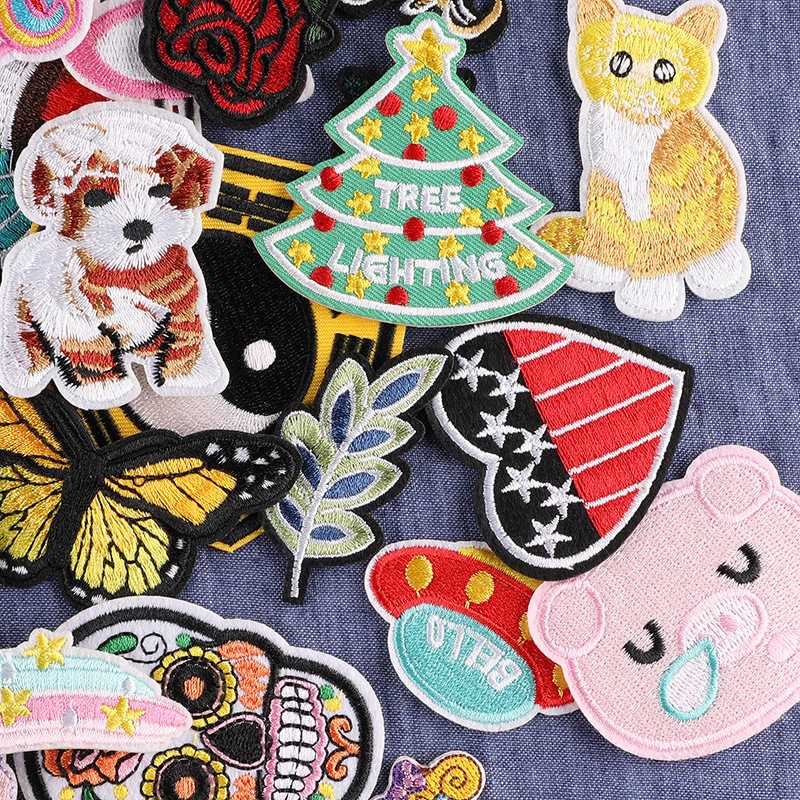 新款直销电脑绣花标9.9元随机福袋刺绣布贴服装辅料衣帽配饰补丁