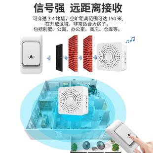 直销门铃无线家用别墅智能超远距离遥控门铃USB供电老人呼叫 新款