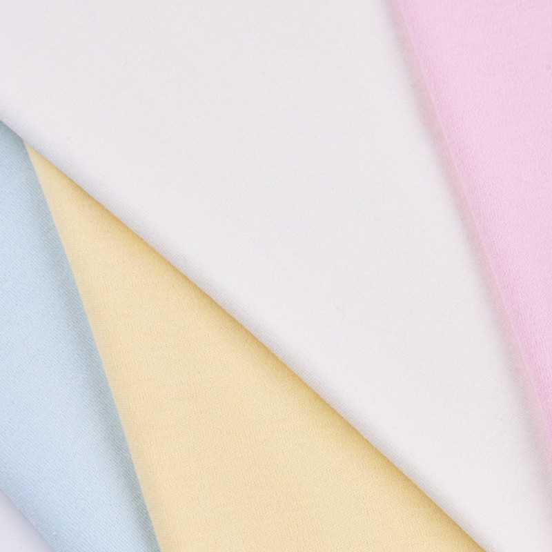 新款直销gots证书现货40s有机棉面料 平纹t恤全棉面料 婴儿纯棉有