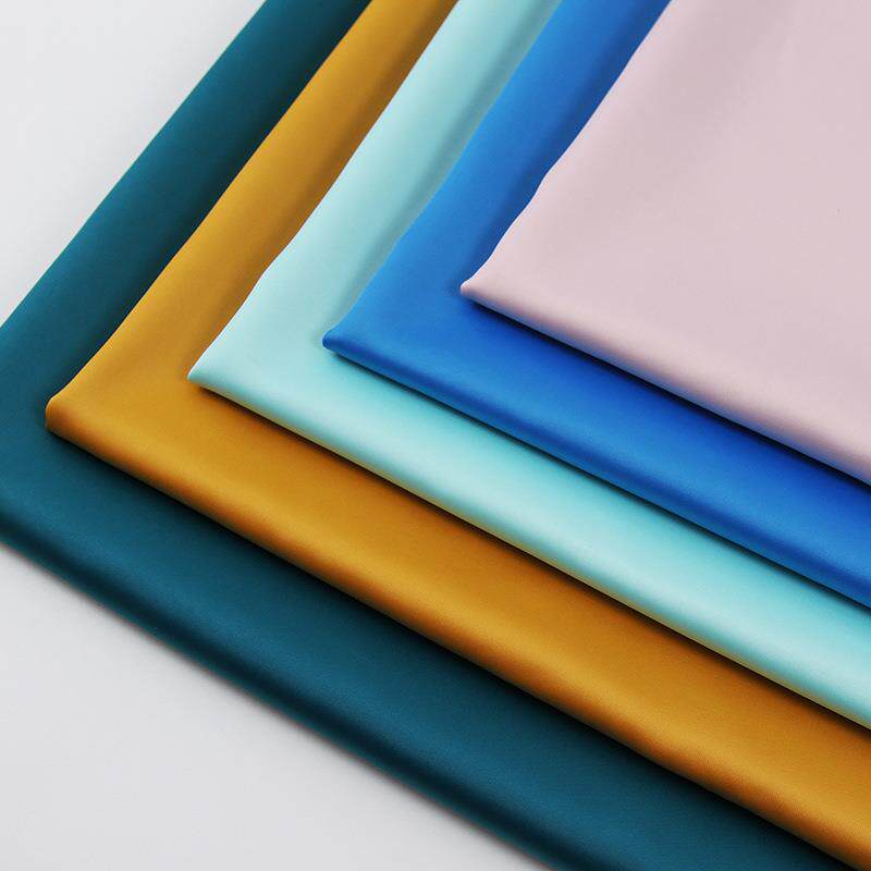 新款直销仿醋酸 亚光色丁面料 秋冬婚纱礼服宫廷汉服 弹力素色亚