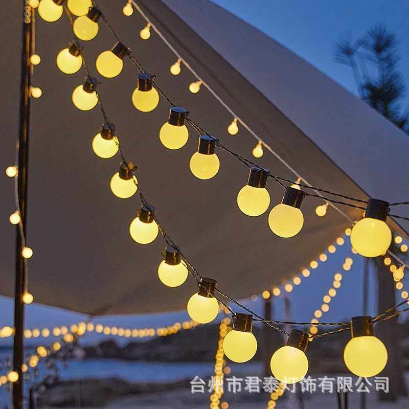 新款直销圣诞节日大圆球彩灯串灯户外露营氛围灯天幕帐篷装饰夜市,节庆用品/礼品,装饰灯,淘宝优惠券,粉丝福利购,淘宝优惠卷