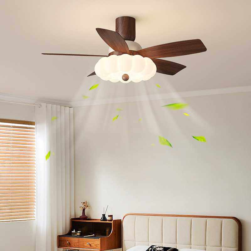 新款直销中古奶油风扇灯护眼静音卧室灯风扇一体智能变频餐厅儿童,家装灯饰光源,风扇灯,淘宝优惠券,粉丝福利购,淘宝优惠卷