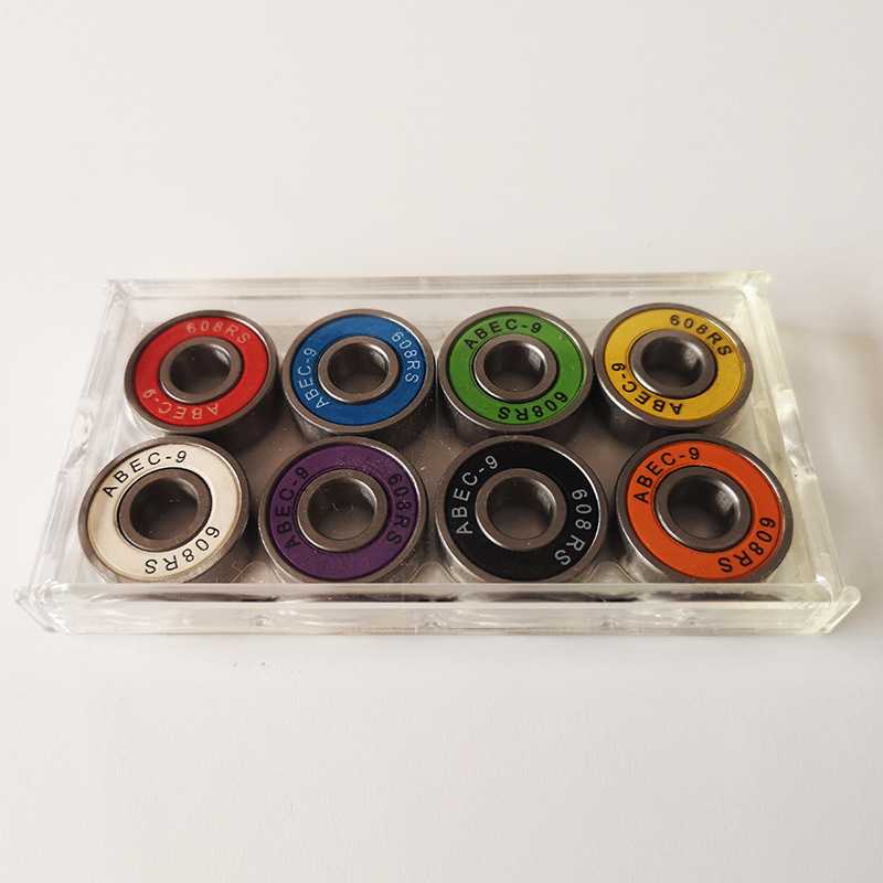 新款直销高速静音ABEC-9 滑板车轮滑鞋漂移板长板陆地冲浪板轴承6