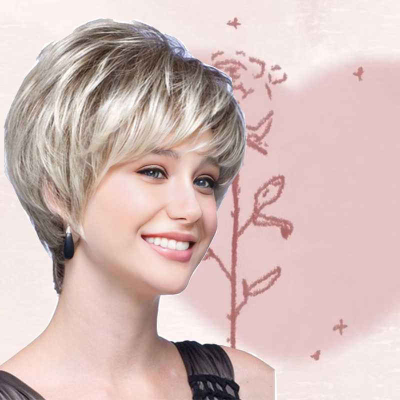 新款直销假发女欧美外贸化纤头套短发速卖通新品wigs货源支持