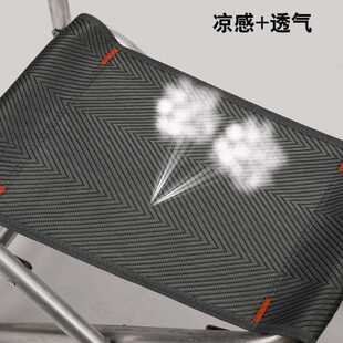 新款直销原铝特斯林躺椅大号钓鱼椅铝合金钓椅野钓升降折叠便携垂