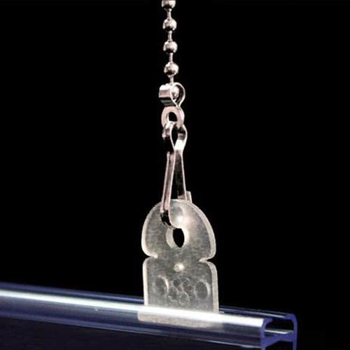 新款直销现货海报杆 PVC挂画轴海报夹 透明挂链吊旗粘顶小圆盘60c