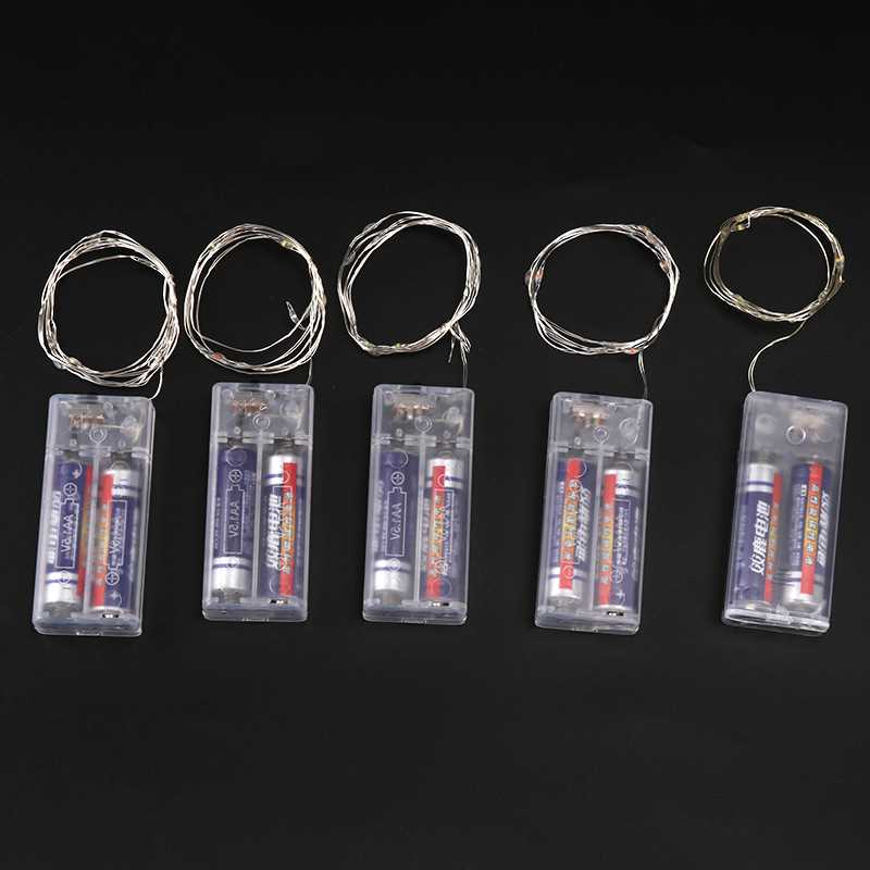 新款直销5号2节3节电池盒led铜线灯串 户外圣诞产品节日婚庆装饰