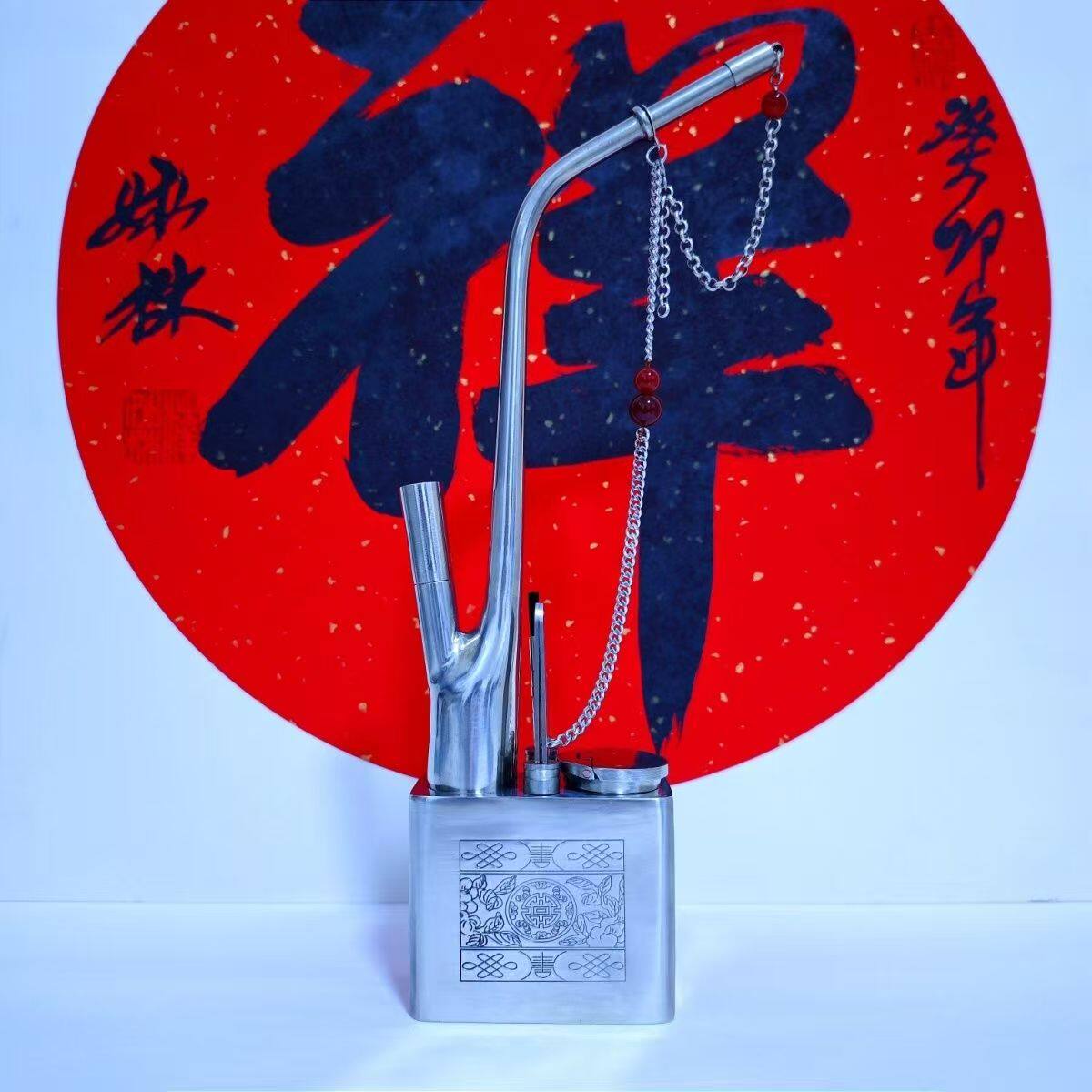 甘肃兰州一口香水烟袋锅水烟壶