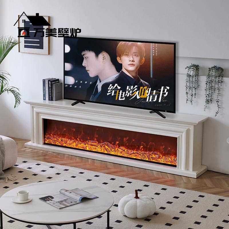 新款直销欧式爆款实木壁炉架壁炉电视柜电壁炉芯装饰取暖美式壁炉