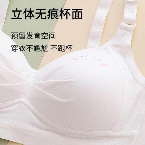 新款直销中学生少女内衣女青少年后扣胸罩女孩大童发育期文胸固定