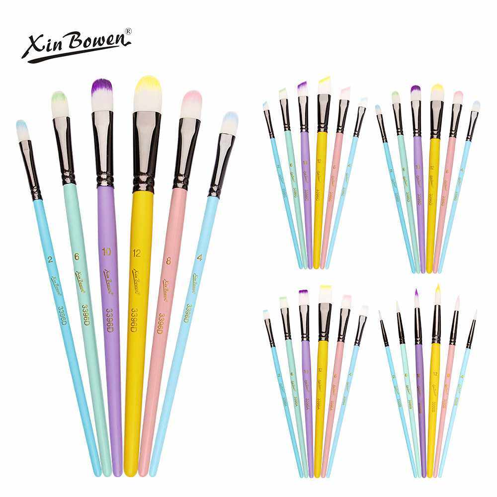 新款直销跨境水彩水粉笔6支套装尼龙毛画笔丙烯颜料儿童diy画画油,文具电教/文化用品/商务用品,水粉/水彩/油画专用笔,淘宝优惠券,粉丝福利购,淘宝优惠卷