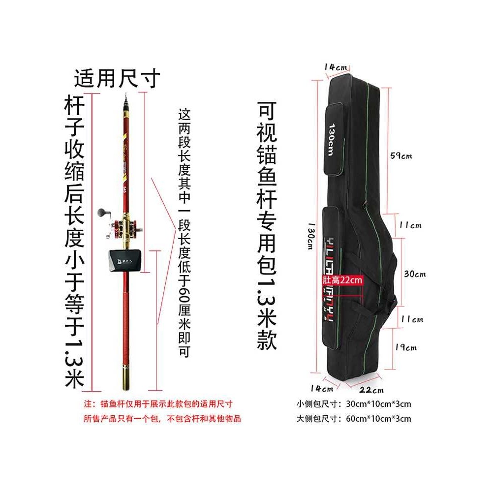 新款直销可视锚鱼竿专用包钓鱼竿包全套高清夜视水下探鱼器专用包,户外/登山/野营/旅行用品,渔具包,淘宝优惠券,粉丝福利购,淘宝优惠卷