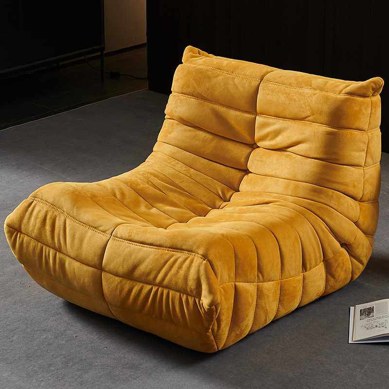 新款直销毛毛虫懒人沙发意式极简卧室磨砂布阳台躺椅飘窗榻榻米小,住宅家具,懒人沙发,淘宝优惠券,粉丝福利购,淘宝优惠卷