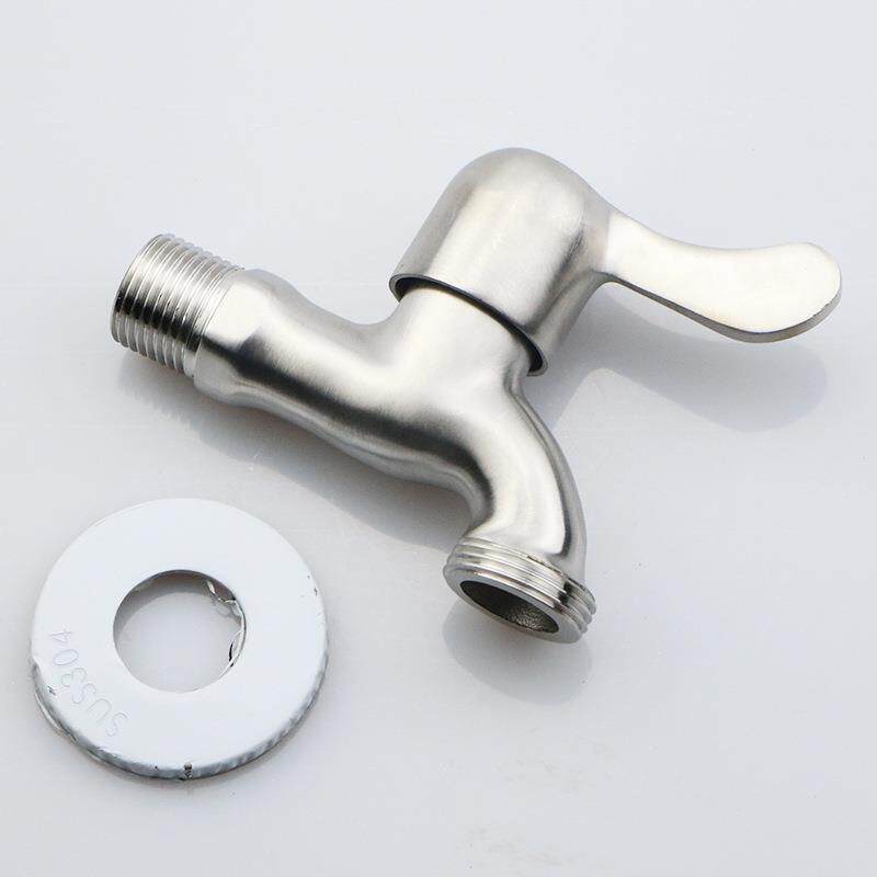 新款直销304不锈钢精铸洗衣机水龙头 快开冷热6分出水水龙头 洁具