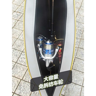 新款直销硬壳大肚鱼竿包1米1.2米1.3米海竿包防水杆包矶竿包渔具