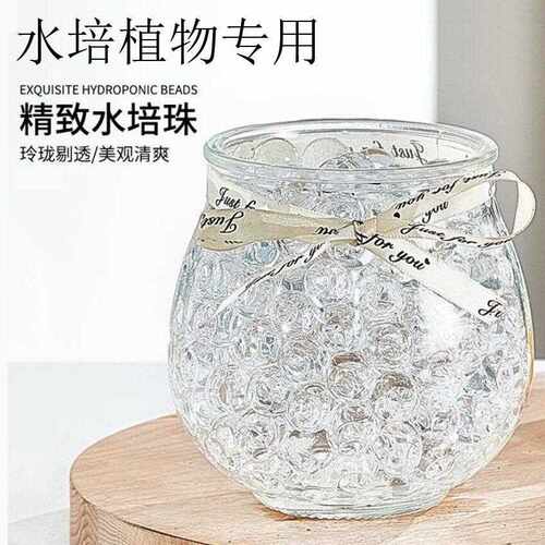 新款直销水培珠海绵水晶泥水泡大珠海洋球水精灵无土水培植物营养
