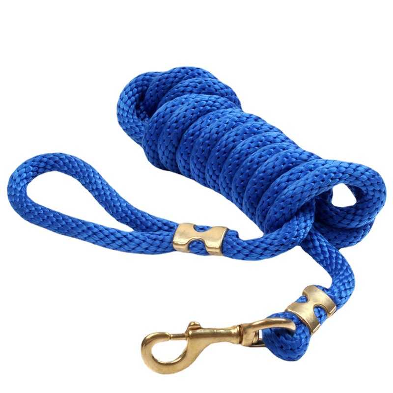 新款直销宠物用品现货大狗加大纯铜钩牵引绳狗链子户外狗狗尼龙绳