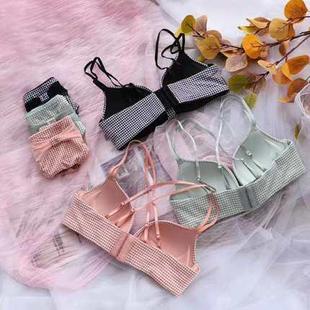 新款 直销性感交叉美背内衣学生少女小胸加厚平胸聚拢上托无痕无钢