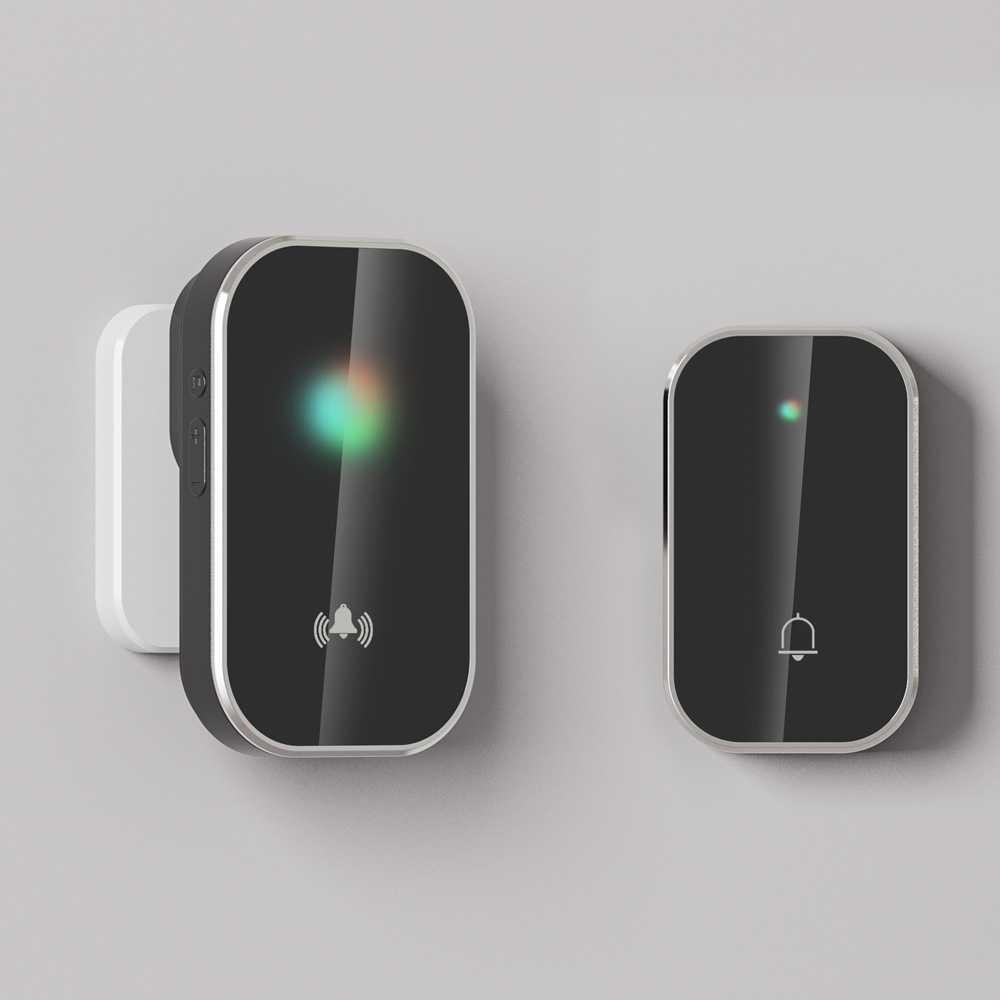 新款直销无线门铃家用电子超远距离一拖二无限电铃叮咚别墅防水遥