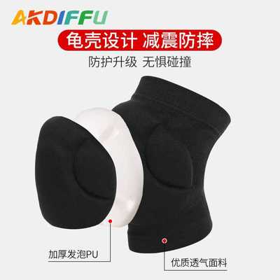 新款直销Sponge knee pads防撞海绵护膝加厚PU护膝盖针织透气舞蹈