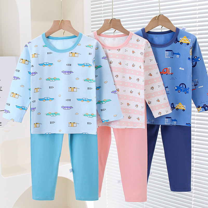 纯棉儿童秋衣秋裤男童女童中大童莱卡棉内衣套装棉毛衫全棉睡衣,童装/婴儿装/亲子装,内衣套装,淘宝优惠券,粉丝福利购,淘宝优惠卷