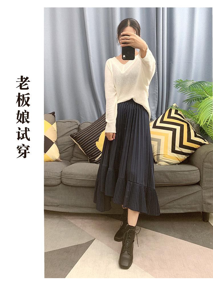 ~不规则百褶裙a字裙港风时尚长裙高腰大摆半身裙夏女鱼尾裙子秋~|ruв категории Женская одежда, юбка - от Buy2taobao.com для оказания профессиональной услуги покупки агента Taobao