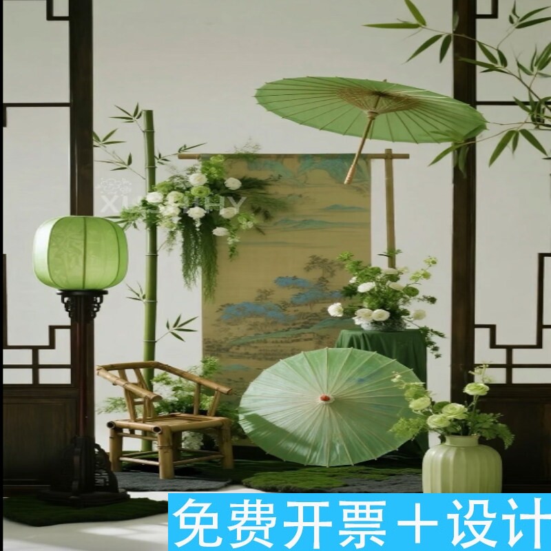 新中式江南绿易森系色主题