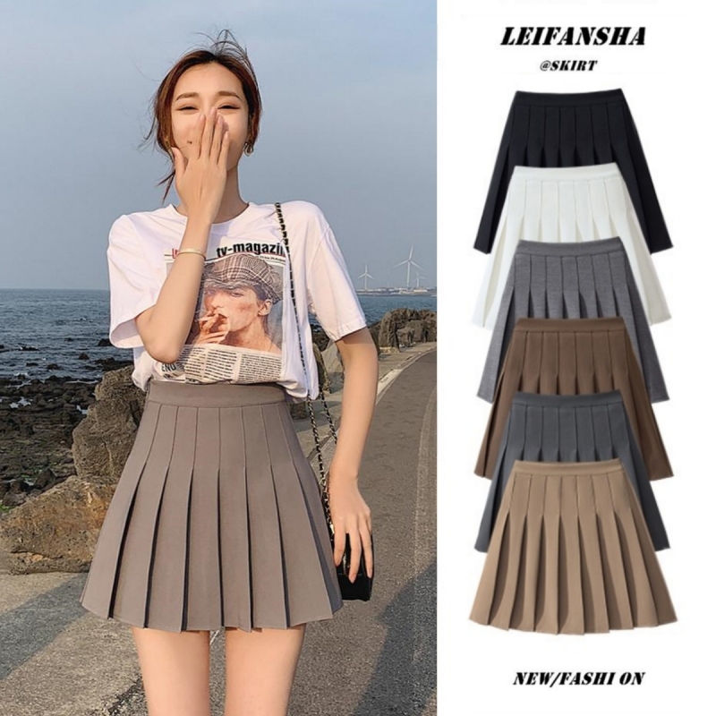 tb高腰显瘦大码灰色半身裙