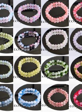 琉璃手串女高颜值国风新中式多巴胺闺蜜一对少女心花间物语手链in