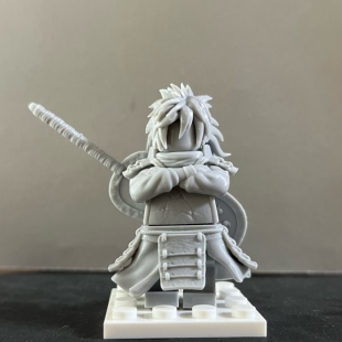 火影忍者系列宇智波斑巅峰第三方3D打印积木人仔积木玩具游戏白模