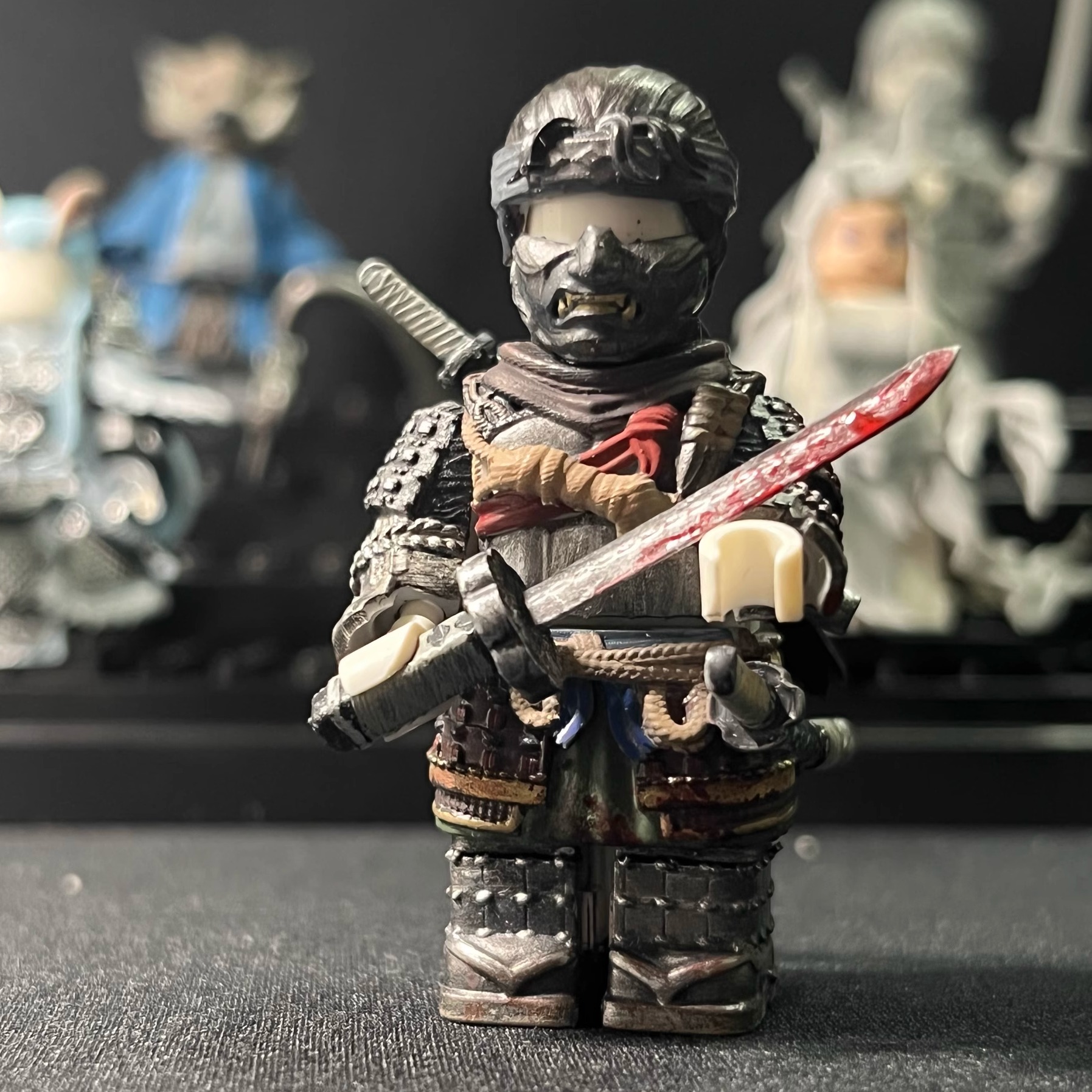 对马岛之魂系列幽灵武士境井仁3D打印积木人仔玩具游戏兼容国产模